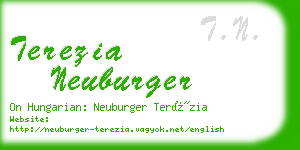 terezia neuburger business card